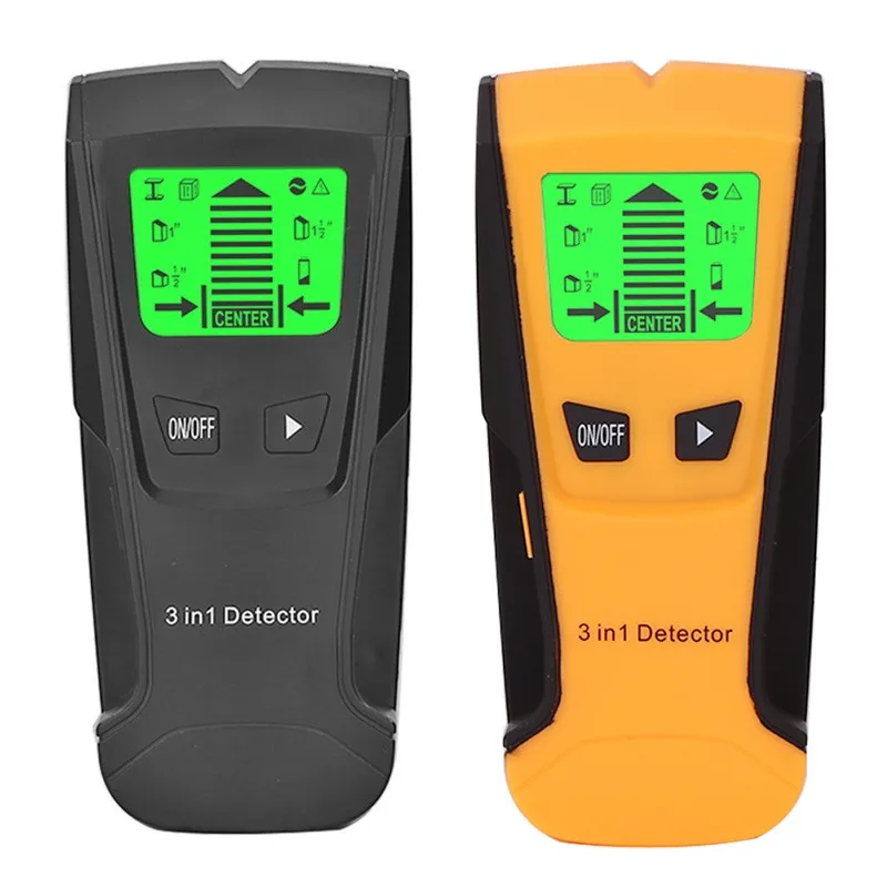 

3 In 1 Metal Detector Metal Live Wire & Stud Detector Wood Stem Center Detector With Probe Wall Scanner Electric Box Detector