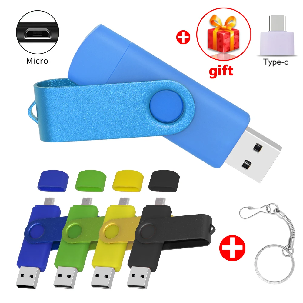 High Speed Micro OTG USB Flash Pen Drive 2.0 DIY Logo Use Pendrive 4gb 8gb 16gb 32gb 128mb memory stick business/wedding gifts | Компьютеры