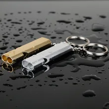 Свисток для выживания в открытой стране, суб-высокочастотный тройной рефери, тренировочный спасательный детский металлический алюминиевый сплав, открытый Resc