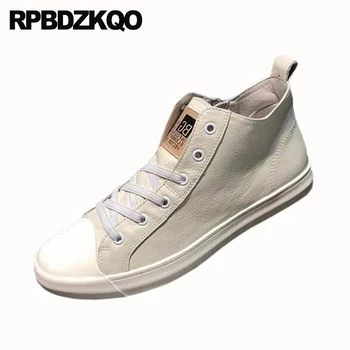

men sneakers luxury brand high top casual hip hop Italy lace up italian shoes skate spring trainers famous 2019 white black 2018