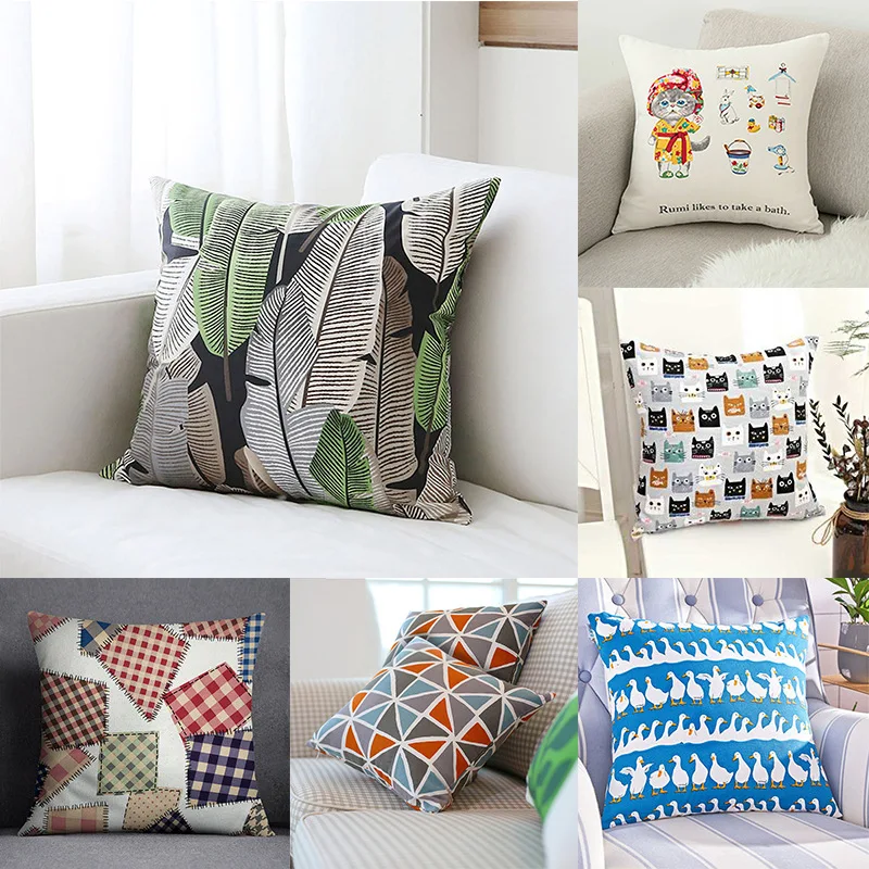 

Literary art oil painting digital printing velvet cushion cover hug pillowcase sofa cushion hug pillowcase slipcover