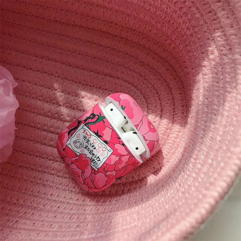 

Suitable for AirPods1 2 generation rose protector PC girl style high quality