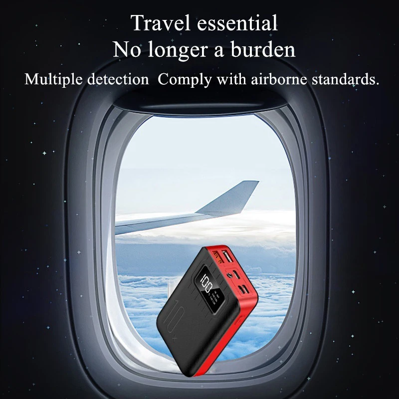 Mini banco de energía dual USB LED tipo c, cargador portátil de 20000 mAh para teléfono móvil, entrada de carga rápida, Android, para iPhone y Xiaomi - Imagen 3