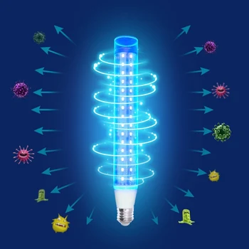 

Household Portable Germicidal Lamp Bulb E27 UVC Ultraviolet Light Tube Bulb Disinfection Lamp Ozone Sterilization Mites Lights