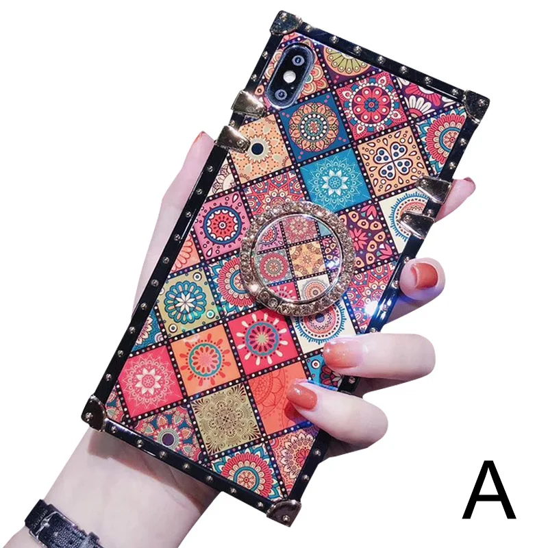 

Bohemian Style Smartphone Protect Case with Ring Cell Phone Accessories Covers For 2019 S888
