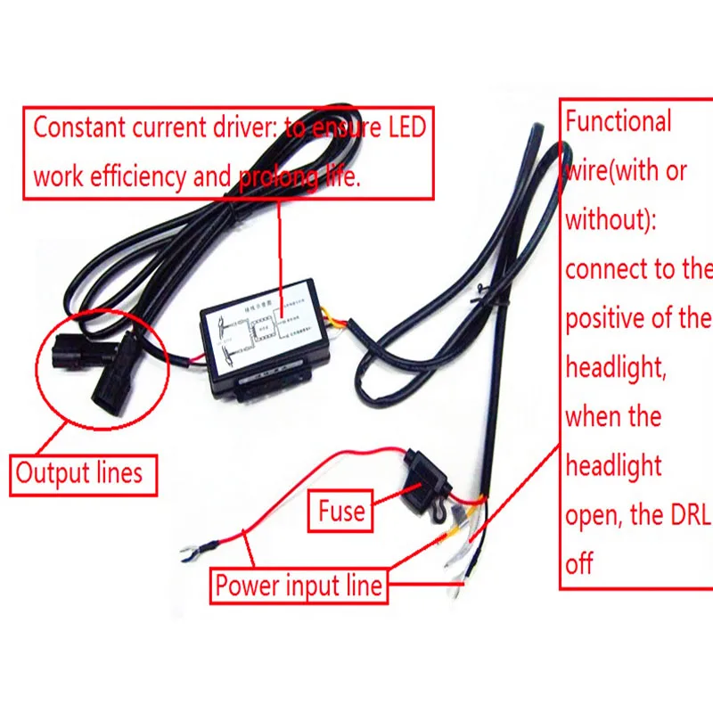 2* белый светодиодный дневный ходовой свет DRL дальнего света для Buick LaCrosse 2010-2013 автомобильные аксессуары для модификации