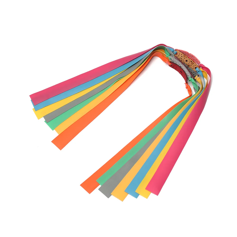 5PCS Natural Rubber Flat Elastic Band For Slingshot Replacement Accessories Strips Elastica Bungee Catapult Shooting | Спорт и