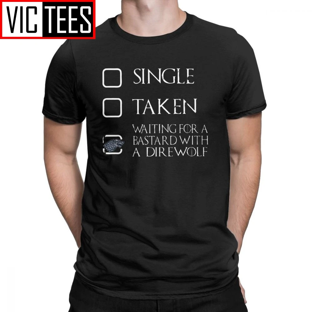 

Game Of Thrones T-Shirts House Of Stark Jon Snow Men T Shirts Man Plus Size Tops Funny Crewneck Cotton Tees Plus Size