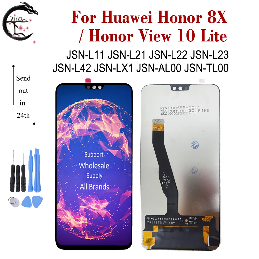 Lcd With Frame For Huawei Honor 8x Jsnl21 Jsnl11 L22 Honor8x Display