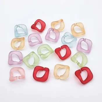 

New arrival! Mix color 20mm Frosted clear chain Acrylic Beads for Earrings accessories parts,hand Made Jewelry Earring DIY！