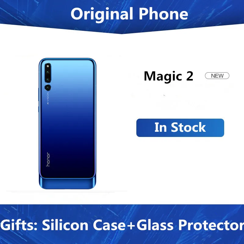 Смартфон Honor Magic 2 экран 6 39 дюйма Kirin 980 Android 9 0 FHD 2340X1080 NFC 4 камеры
