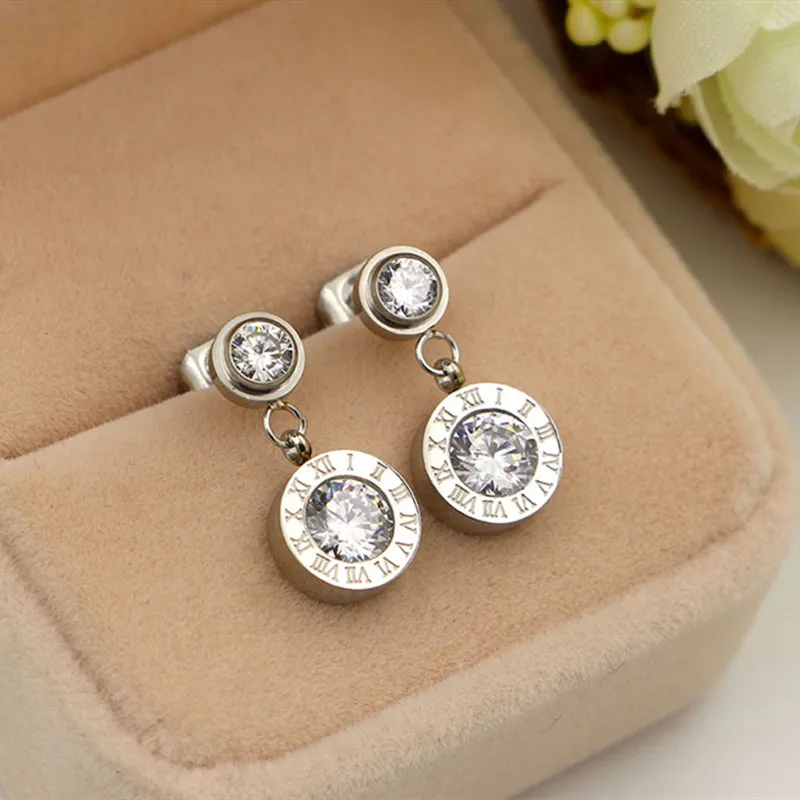 Fashion Brand Jewelry Top Quality Cute Zircon Drop Earrings