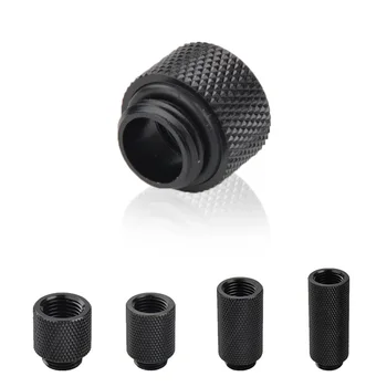 

Water Cooler Extension Head 10 15 20 30 40mm Silver Black Brass G1/4 Thread Hard Tube Water Cooling Computer Diy