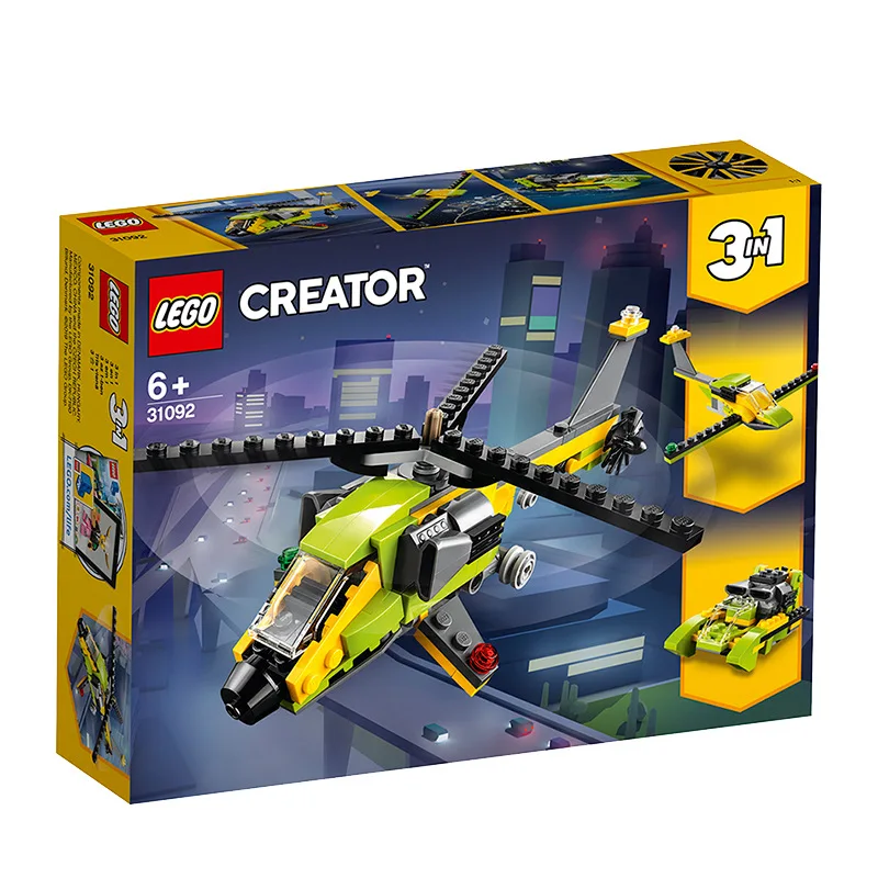 LEGO March New Products Creative Flexible Series Helicopter Adventure 31092 Lego Toy Building Blocks