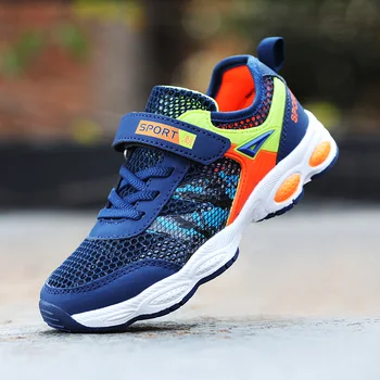 

Original Children Sneaker for Boy Dark Blue Kids School Shoes Breathable Big Boys Gym Shoes Low Top Teenage Casual Flat Sneakers