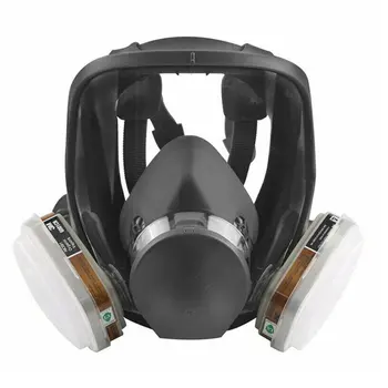 

7 pcs/set Anti-fog gas mask Silica gel Natural rubber High efficiency filtration Antibacterial Protection Dust-proof