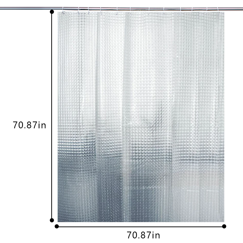 3D Водонепроницаемая занавеска для душа Толстая PEVA пластиковая прозрачная белая прозрачная занавеска для купания s Роскошная занавеска для ванной Товары для ванной