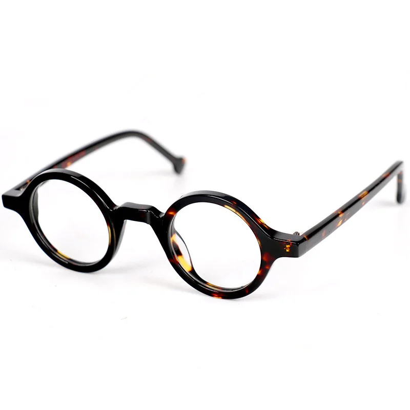 Vintage 38Mm Kleine Ronde Brilmonturen Hout Hand Gemaakt Bril Bril|spectacle  glasses|round eyeglass framessmall round eyeglass frames - AliExpress
