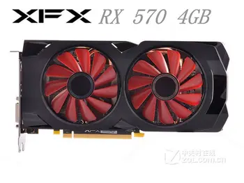 

XFX RX 570 4GB Video Screen Cards GPU AMD Radeon RX570 4GB Graphics Cards PUBG Computer Game Map HDMI PCI-E X16 sales used card