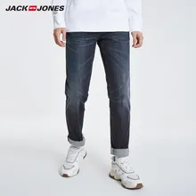 JackJones мужские осенние и зимние Стрейчевые хлопковые прямые джинсы, мужская одежда 219132566