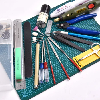 New Model Building Tools For Gundam Tools Hobby Military Model DIY Accessories Grinding Cutting Mat Polishing Tools Set(no glue) 1