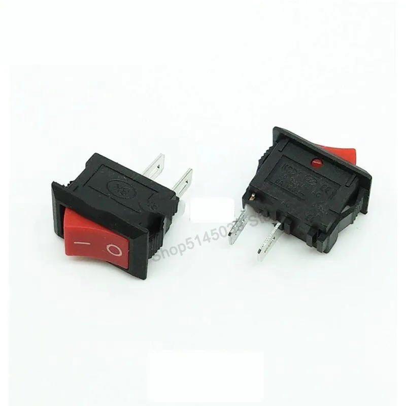 15 шт. KCD1 переключатель 2PIin лодка выключатель автомобиля 6A/10A 250 V/125 V AC Красный Черный Кнопка Лучшая цена KCD1 переключатель