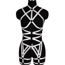 Женское белье в стиле панк на бретельках с бретельками, готические чулки с подвязками, для фестиваля, танцев, без косточек, сексуальные подвязки