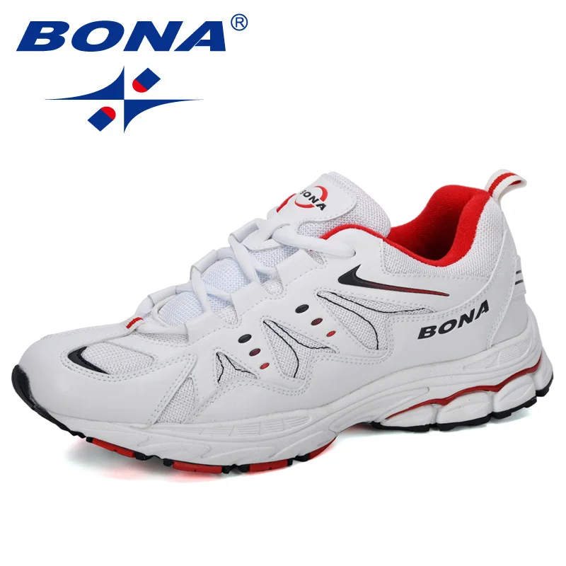 BONA/Новинка 2019 года; дизайнерская обувь для бега; Мужская Спортивная обувь из яловичного спилка; мужские уличные кроссовки; Betis Zapatillas;
