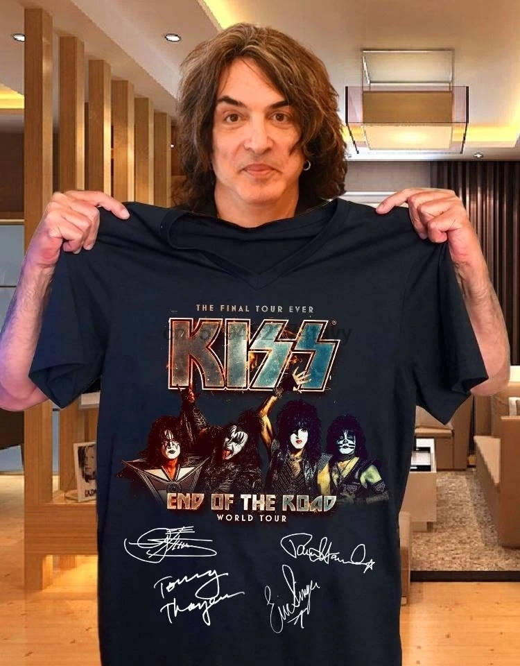 KISS Band футболка конец дороги Farewell Tour S-3XL | Мужская одежда