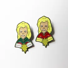 Европа и Америка фильмы и Телевизионные продукты Marvel супер герой Капитан брошь Marvel Лига Справедливости фигура Аватар капля масла B