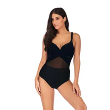 Сексуальный купальник, женский бикини, большой размер, пуш-ап, высокий бюстгальтер, Цельный купальник, для пляжа, большая грудь, размера плюс, колготки, цельный купальник