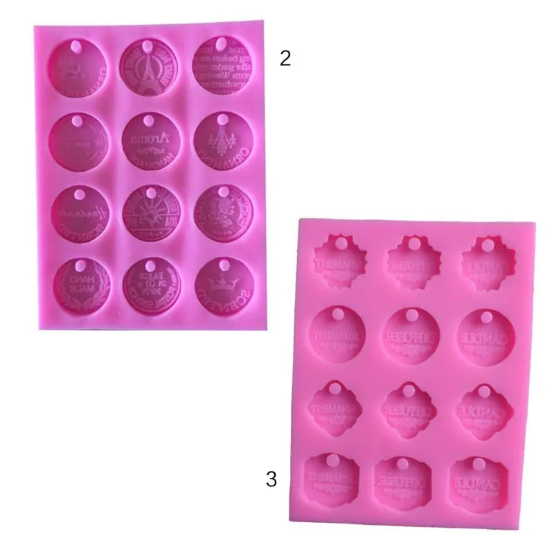 

New DIY Handmade Pendant Making Mould with Hole 12 Constellation Coin Silicone Mold Plaster Sheet Molds