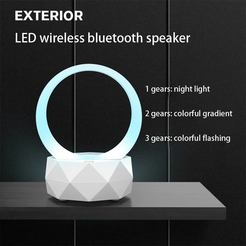 

LED Night Light Wireless Bluetooth Audio Home Smart Seven Color Subwoofer Mini Outdoor Bluetooth Speaker Reading Table Lamp