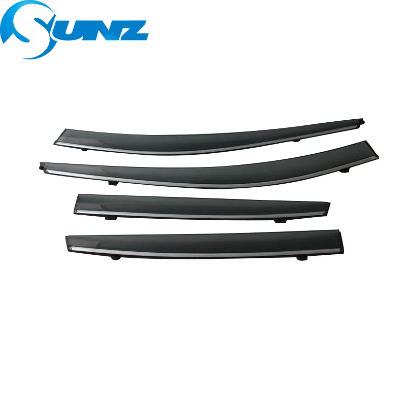 chrome strip Автомобильный оконный Дефлектор козырек для Subaru XV Winodow козырек вентиляционные шторы Защита от солнца и дождя автомобильный Стайлинг SUNZ - Цвет: chrome strip