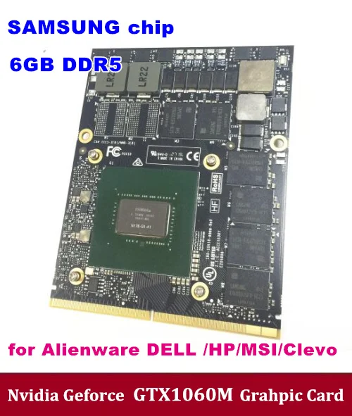 

New Original GTX 1060M Graphics Card with X-Bracket GTX1060M N17E-G1-A1 6GB GDDR5 MXM For Dell Alienware MSI HP 8770w Clevo