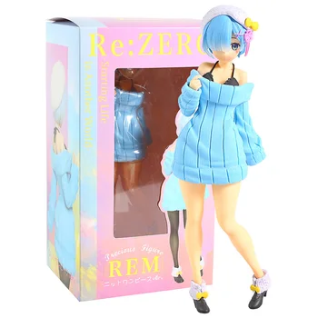 

Re:ZERO Starting Life In Another World Rem Knit Dress Ver. PVC Figure Collectible Model Toy