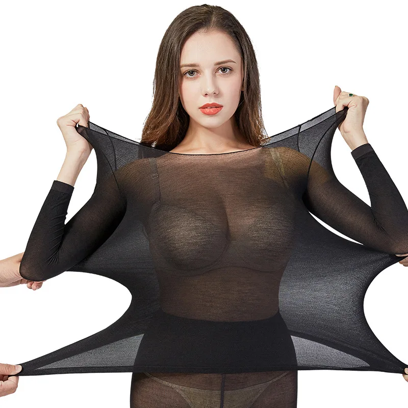 

Women 2 Piece Set Winter Underwear Warm Tops & Long Johns For Ladies Seamless Winter Thermal Underwear Set Warm Clothing Female