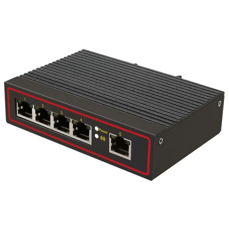 

5 & 8 ports industrial ethernet switch10/100M Industrial Ethernet Enhance Switch 8 Port RJ45 VLAN Signal increased to 250m