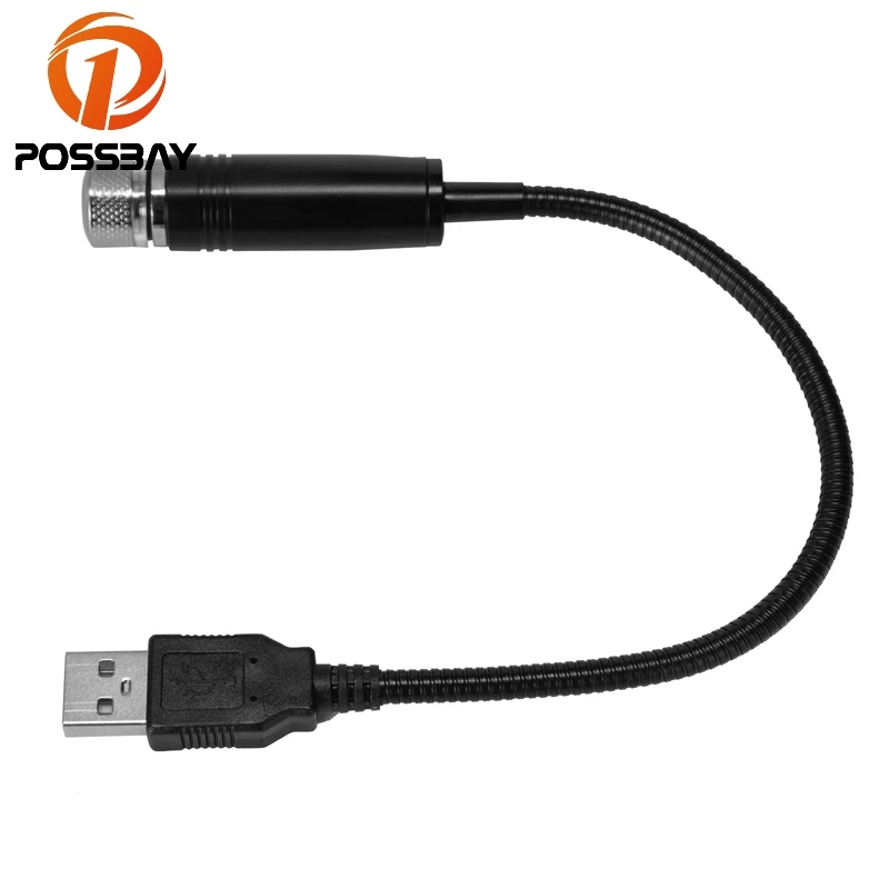 Posbay Автомобильный USB светодиодный светильник, звездное небо, Звездный светильник, проектор, автомобильная лампа, светодиодный светильник для окружающей среды, автомобильная декоративная атмосферная лампа