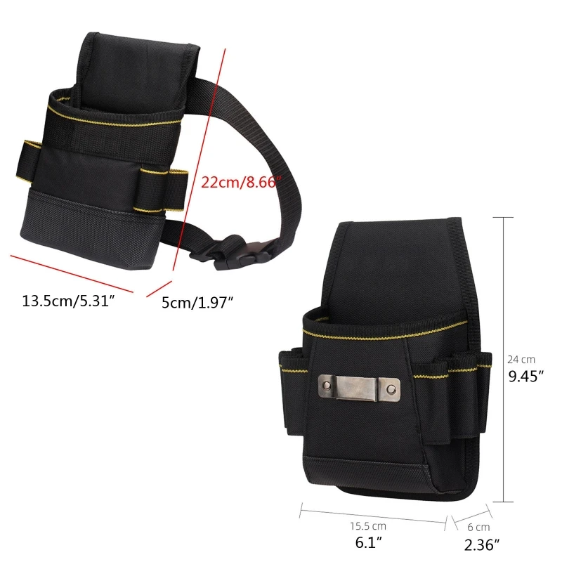 2021 New Professional Electric Tool Pouch Waist Bag Tool Carrier with Multiple Pockets Tool Organizer for Electrician's Tools tool box chest