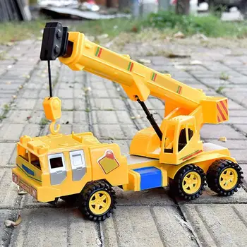 

360 Degree Rotation Technical Inertia Truck Plastic Simulated Engineering Crane Vehicle Model Children Kids Car Toys