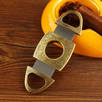 

Double Blades Craving Pocket Bronze C-igar Cutter Knife Scissor Cutting Tool The cutter cuts through any c-igar easily, healthy