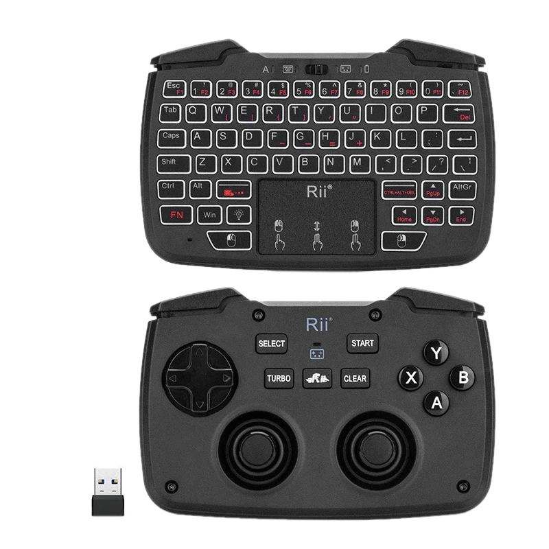 cute keyboards for computers Rii RK707 2.4GHz Wireless Portable Game Controller Keyboard Mouse Combo for PC/Raspberry Pi2/Android TV Google/TV B touch keyboard for pc