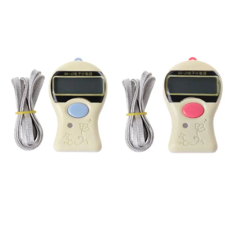 

0-99999 Digital Tally Counter LCD Electronic Manual Clicker ABS Finger Counter