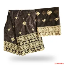 Три новых продукта Базен riche ткань tissu Африканский Базен кружева с вышивкой и камнями B191126