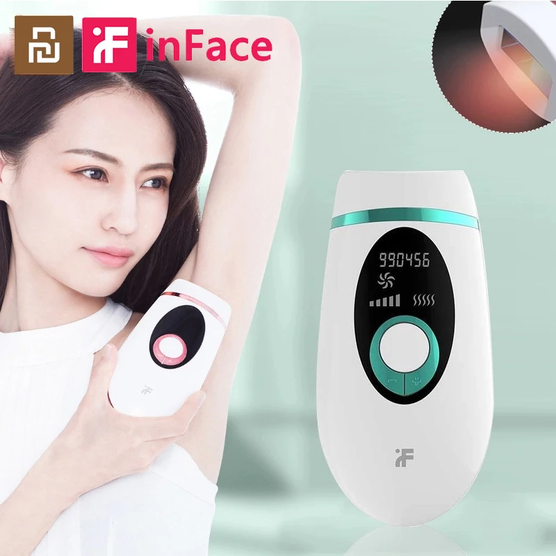 

Xiaomi InFace IPL Electric Epilator laser Hair Remover 900000 Flash LCD Display Remover Painless Whole Body Hair Removal