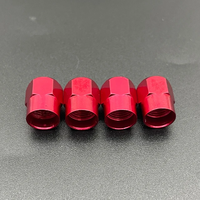 4pcs Metal Car Wheel Tire Valve Caps Stem case Car exterior For Lexus RX 300 IS 250 300 GX 400 460 UX 200 NX LX GS ES Auto Goods 4pcs Red