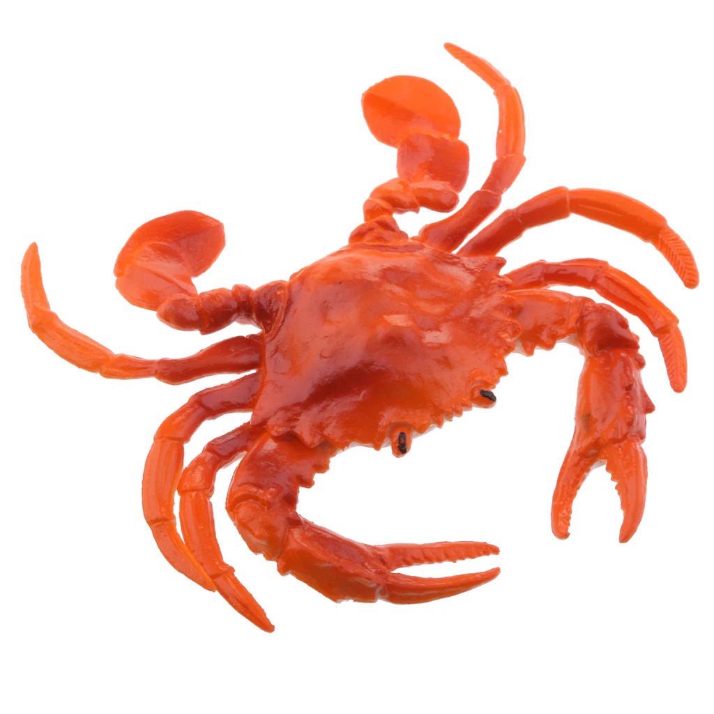 ПВХ поддельные модели диспалии искусственные морские животные украшения 3D моделирования формы Омаров Краб крокодил - Цвет: Red Crab - B
