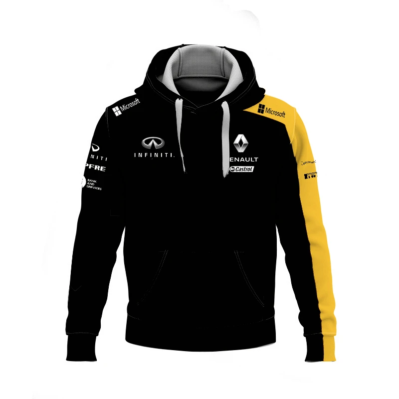 Горячая распродажа рубашка F1 Renault Team Uniform Summer новый Быстросохнущий дышащий Топ