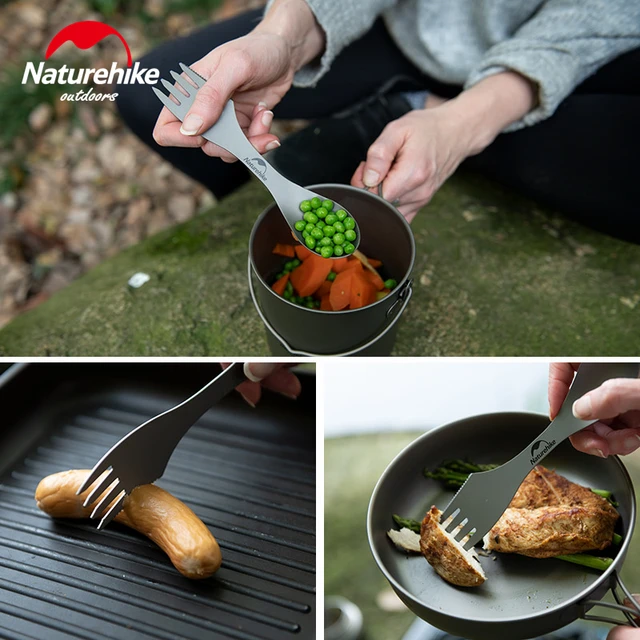 편리하고 안전한 야외 식사를 위한 Naturehike 티타늄 캠핑 식기 세트